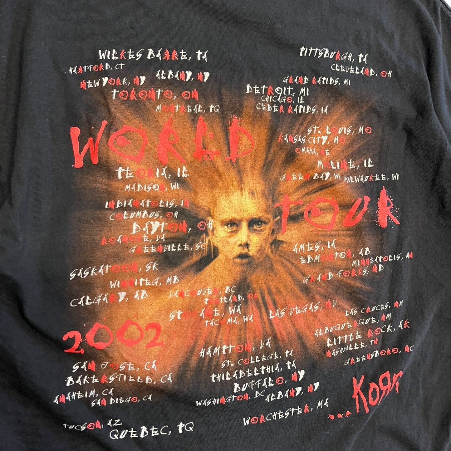 2004 Korn ‘Untouchables’ World Tour Tee
