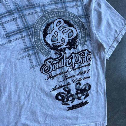 Y2K SouthPole White Graphic Tee