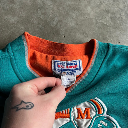 Vintage Starter Miami Dolphins Big Logo Crewneck Sweatshirt