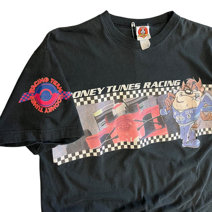 Vintage Looney Tunes Racing Taz Black Tee