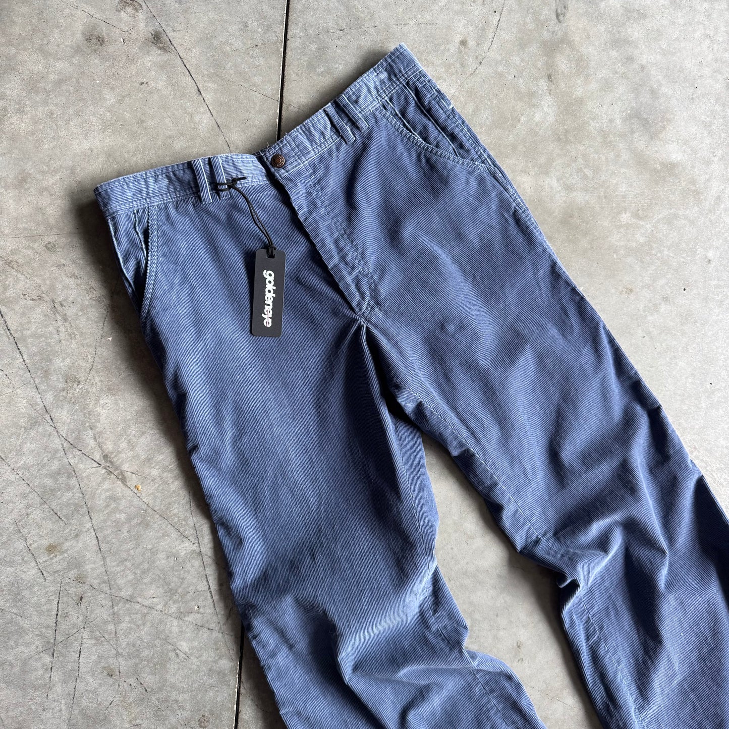 Women’s 70s Levi’s Panatela Dust Blue Corduroy Flare Pants