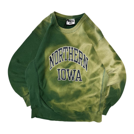 Vintage Lee Northern Iowa Faded Green Weave Sweatshirt
