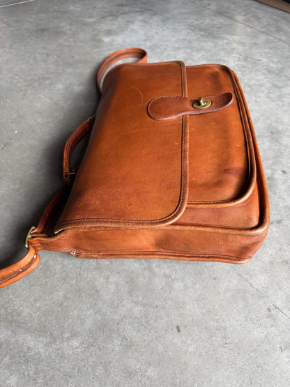 80s Coach Metropolitan Brief British Tan