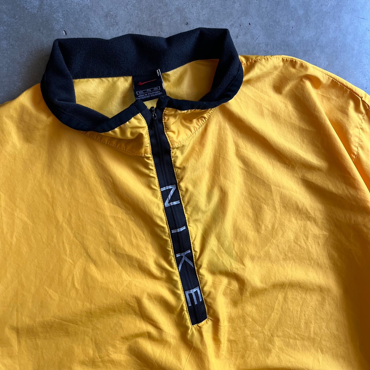 Vintage Nike Gold Quarter Zip Windbreaker