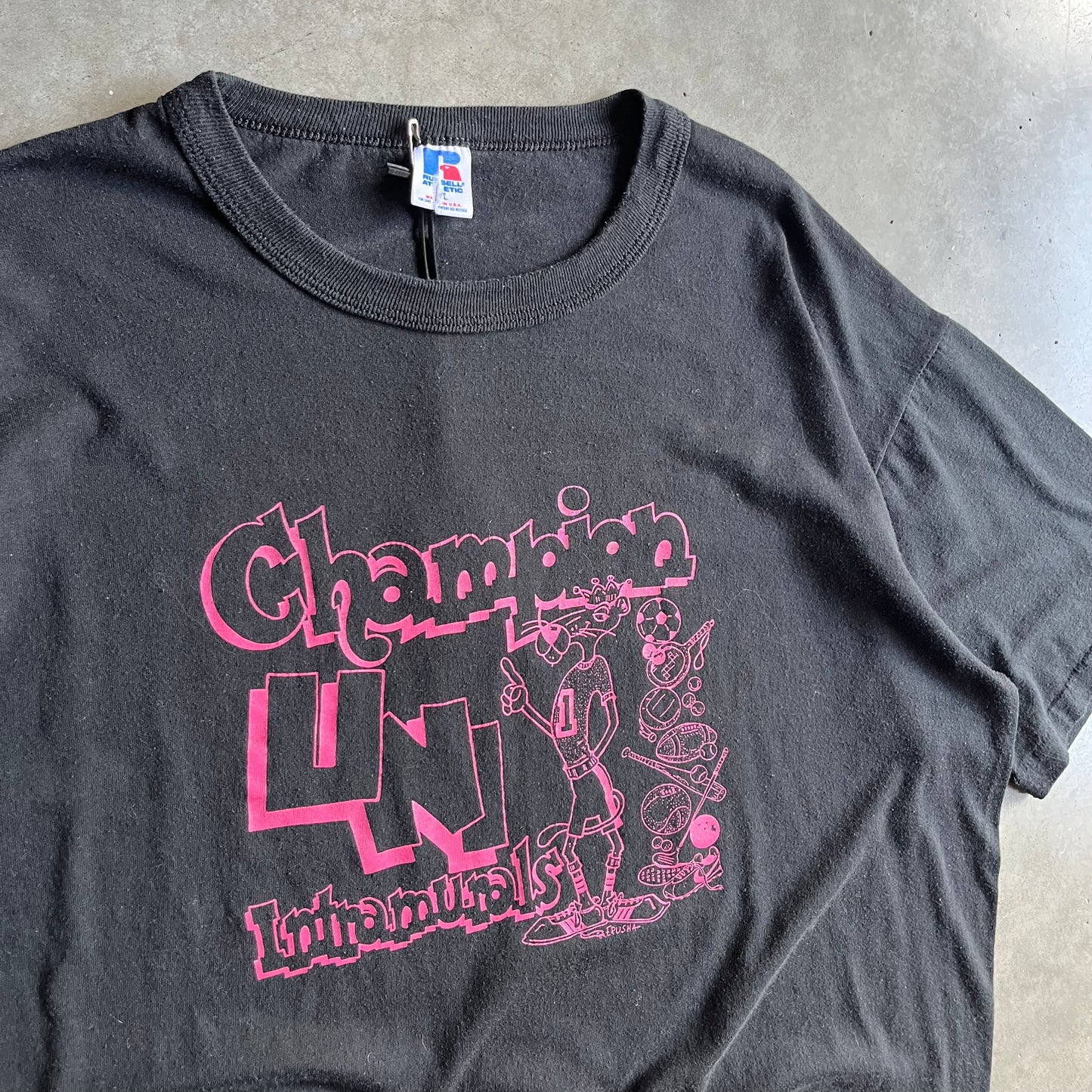 Vintage Northern Iowa Panthers Intramural Champions T Shirt