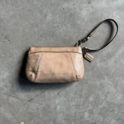 Coach Y2K Gold Wristlet