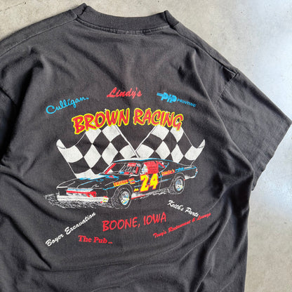 Vintage Boone Brown Racing #24 Stock Car Tee