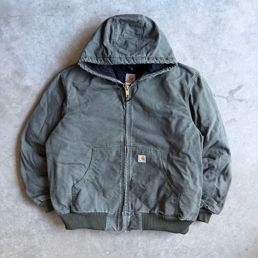 Carhartt ‘J140 DGR’ Dark Green Quilt Lined Active Jacket