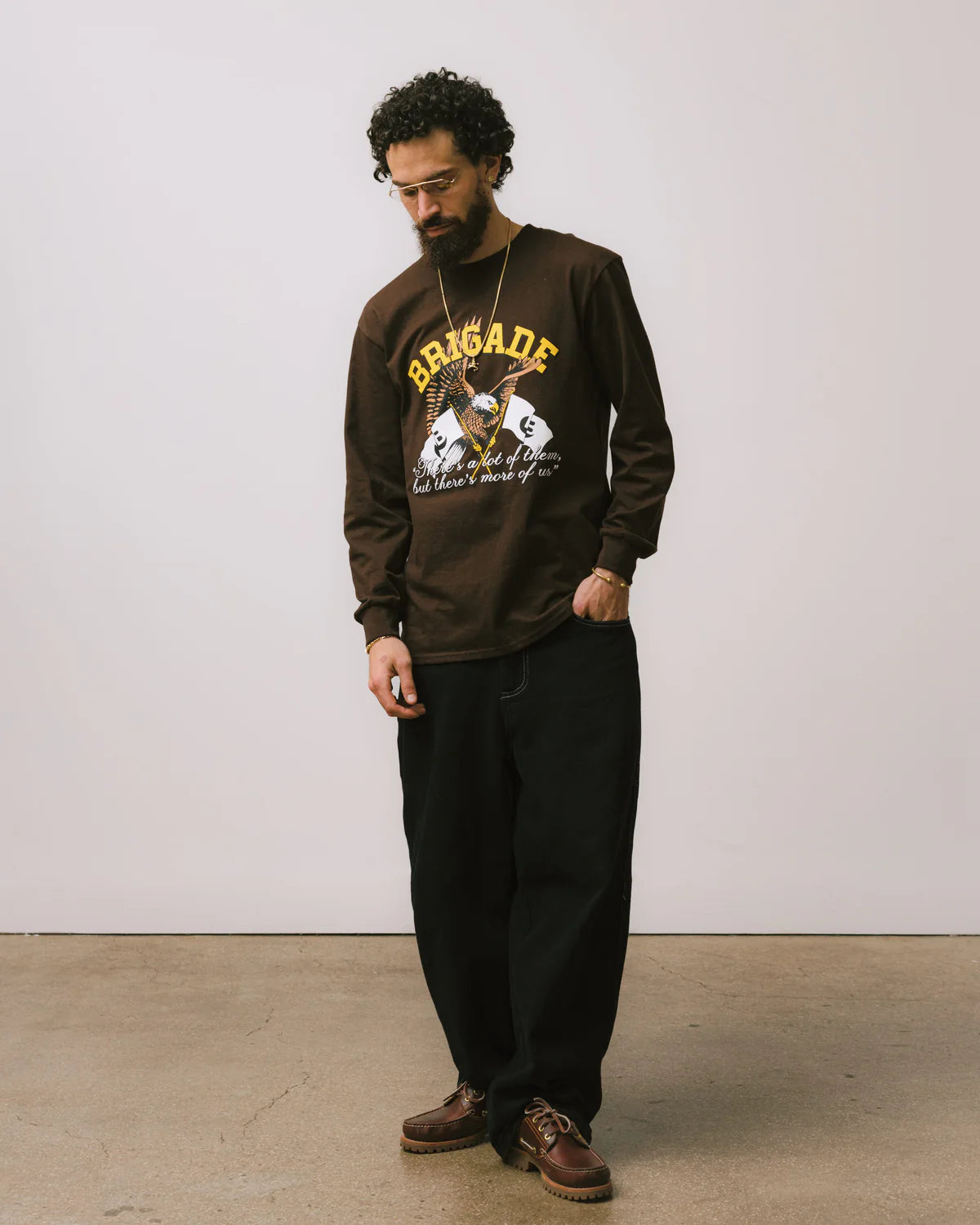 Brigade - Eagle Long Sleeve Tee(Brown)