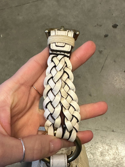 Coach Rattan Basket Hobo With Braided Handle