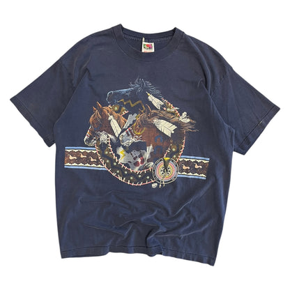 Vintage 1990s Native American Horses Tee