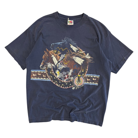 Vintage 1990s Native American Horses Tee