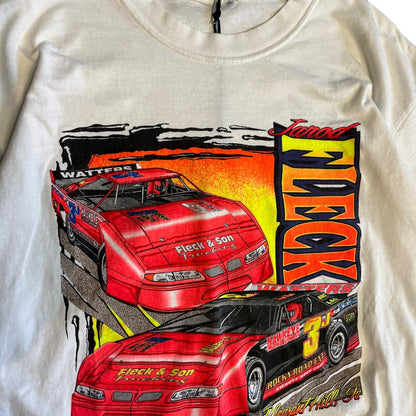 Vintage 1998 Jarod Fleck Dirt Racing Car Tee