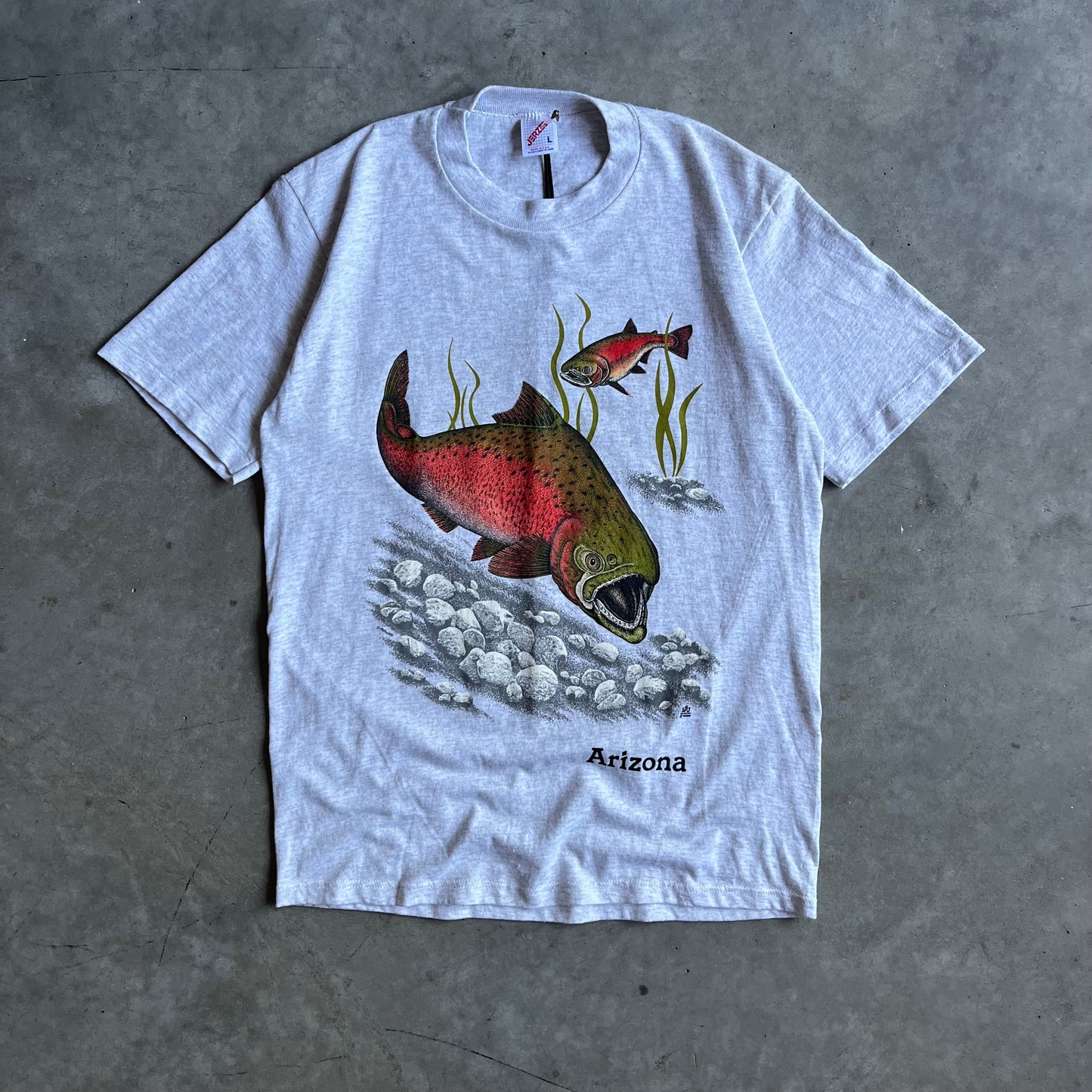 Vintage ‘88 LSJ Sportswear Fish Couple Tee