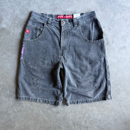 Vintage JNCO Jeans Bulldog Black Baggy Shorts