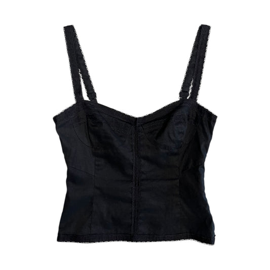 Women’s Y2K BCBG Black Lace Bustier Top