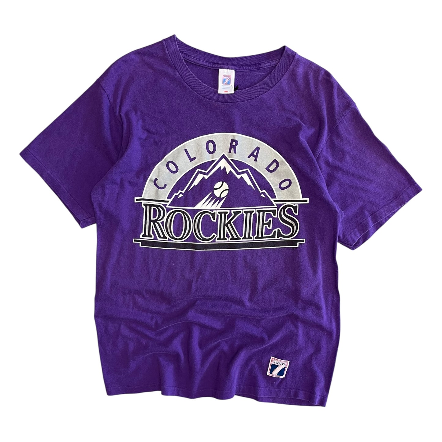 Vintage Colorado Rockies Logo Tee