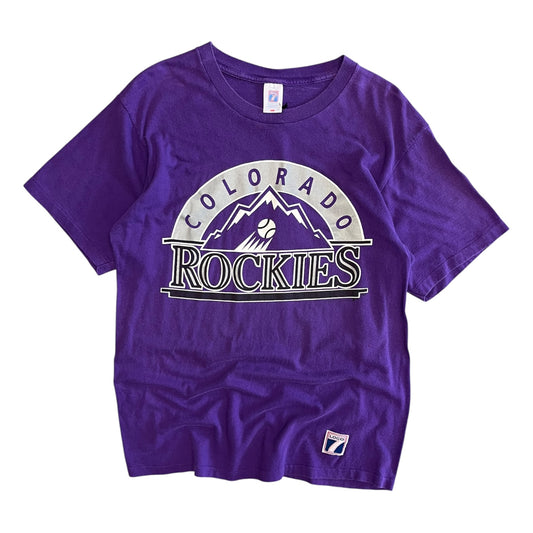 Vintage Colorado Rockies Logo Tee