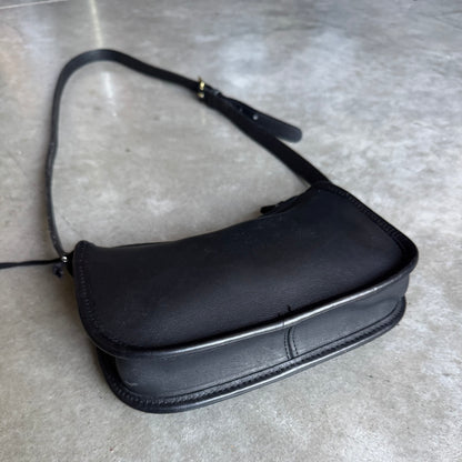 90s Coach Wendie Black Leather Crossbody Bag