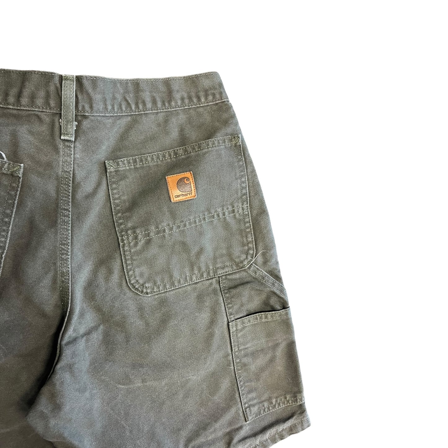 Carhartt ‘B25 MOS’ Moss Green Canvas Shorts