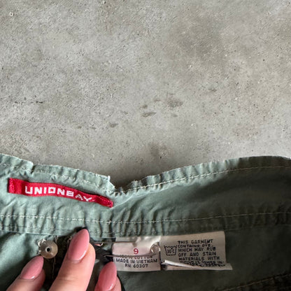 Women’s Y2K Union Bay Green Cargo Shorts