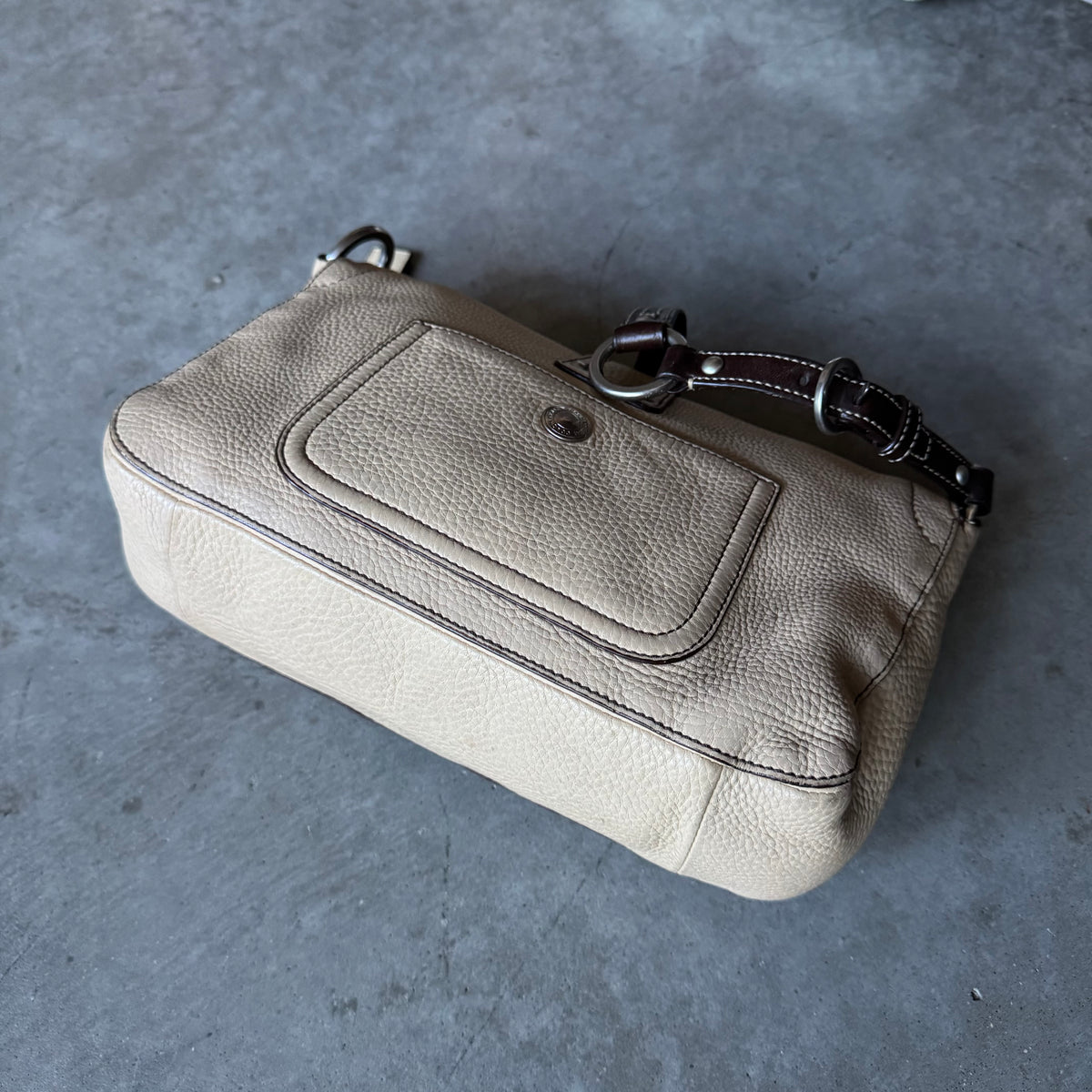Y2K Coach Chelsea Field Bag Ivory