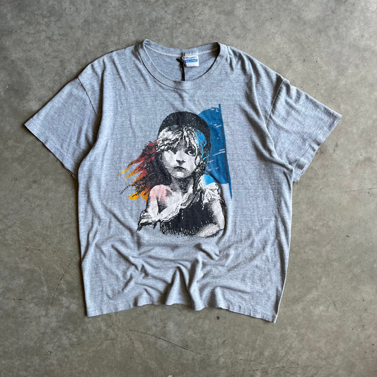 Vintage 80s Les Misérables Survivor Girl Tee