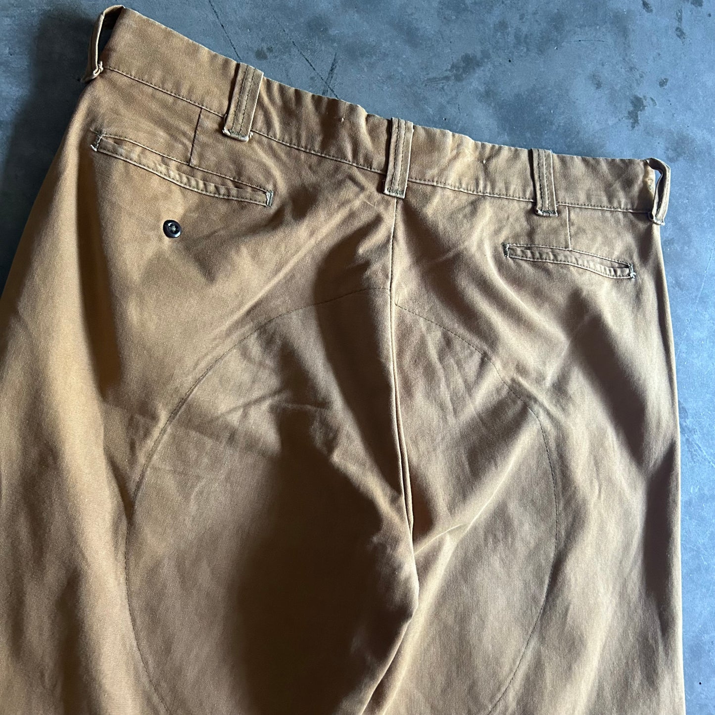 Y2K Duxbak Tan & Olive Double Leg Pants