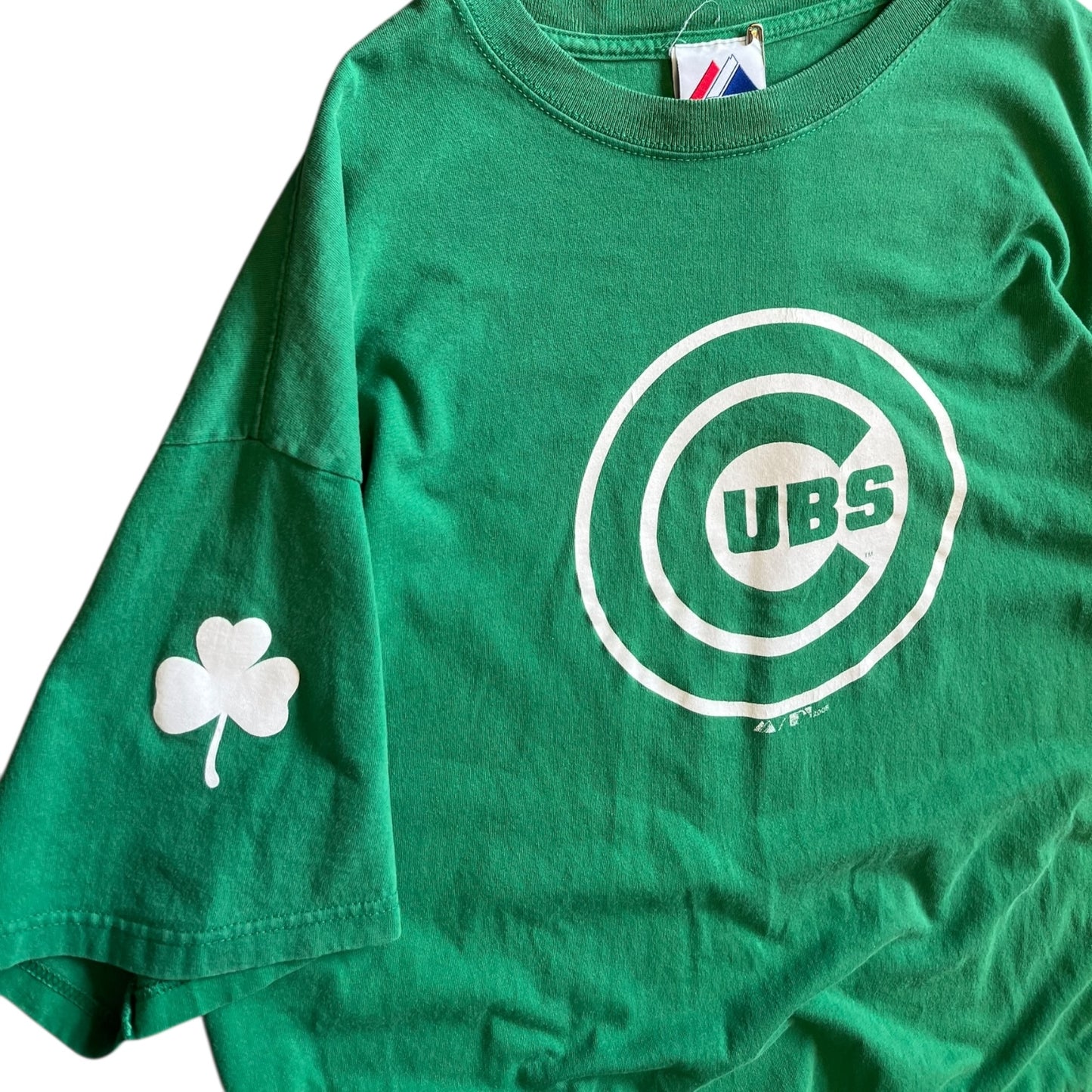 Y2K Chicago Cubs Green Logo Tee