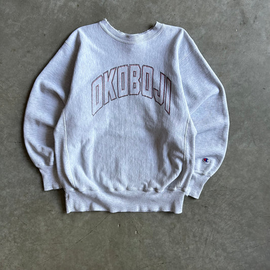 Vintage Champion Reverse Weave Okoboji Spell Out Sweatshirt