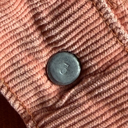 Vintage Levi’s 646 Bell Bottoms Peach Corduroy Exposed Button Fly