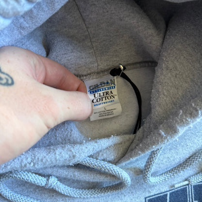 Vintage Drake University “Drake” Spell-Out Gray Hoodie