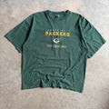 Vintage Green Bay Packers Embroidered Logo Green Tee