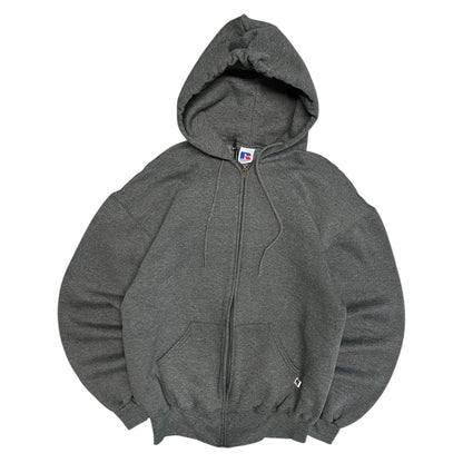 Vintage Russell Grey Zip Up Hoodie