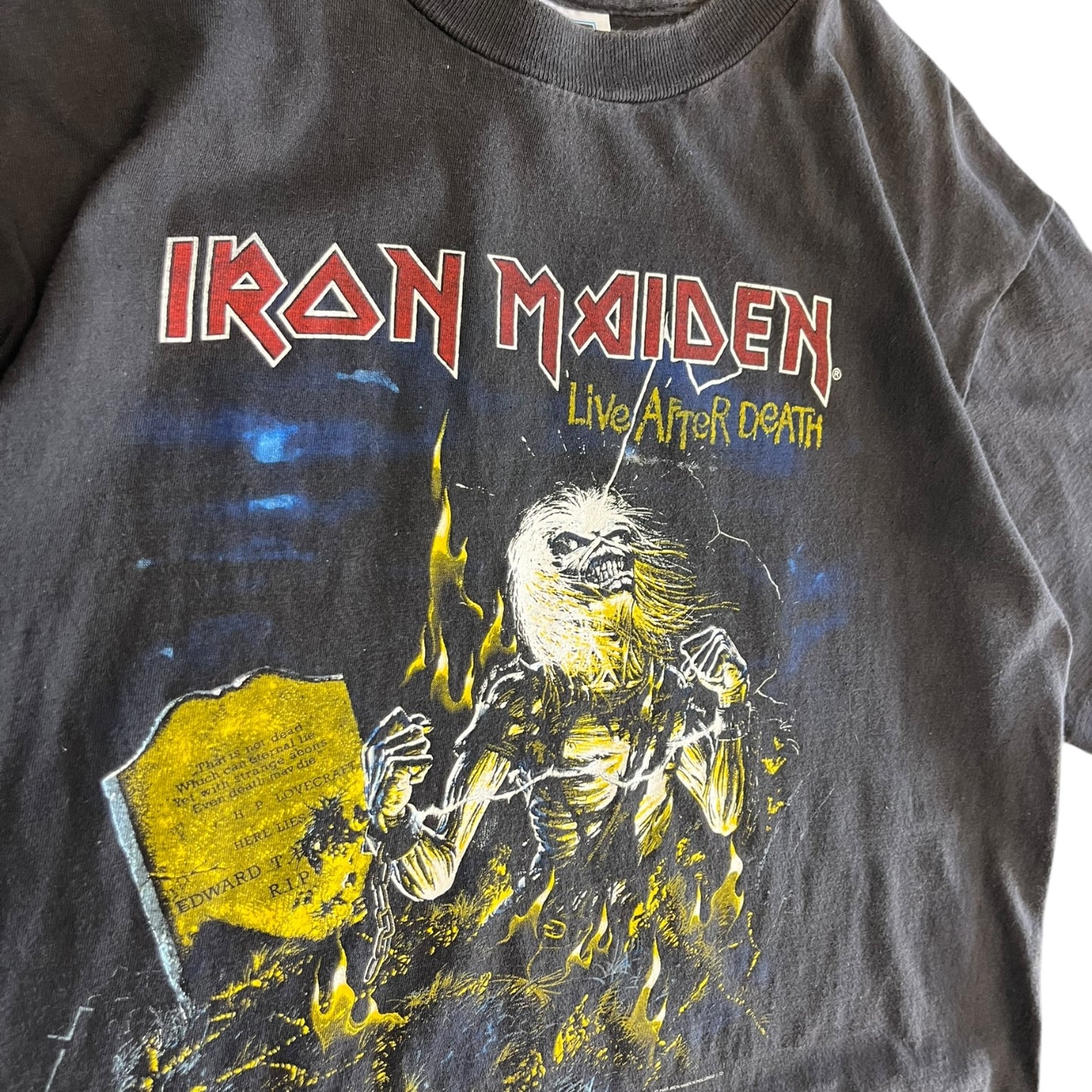 Vintage 1985 Iron Maiden Live After Death Tour T Shirt