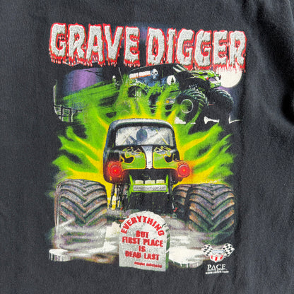 Y2K Grave Digger Monster Truck Racing Black Tee