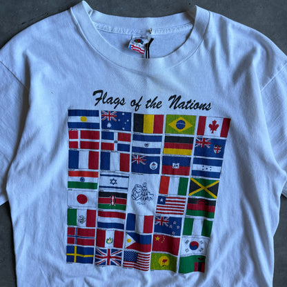 Vintage 90’s Flags Of The Nations Tee