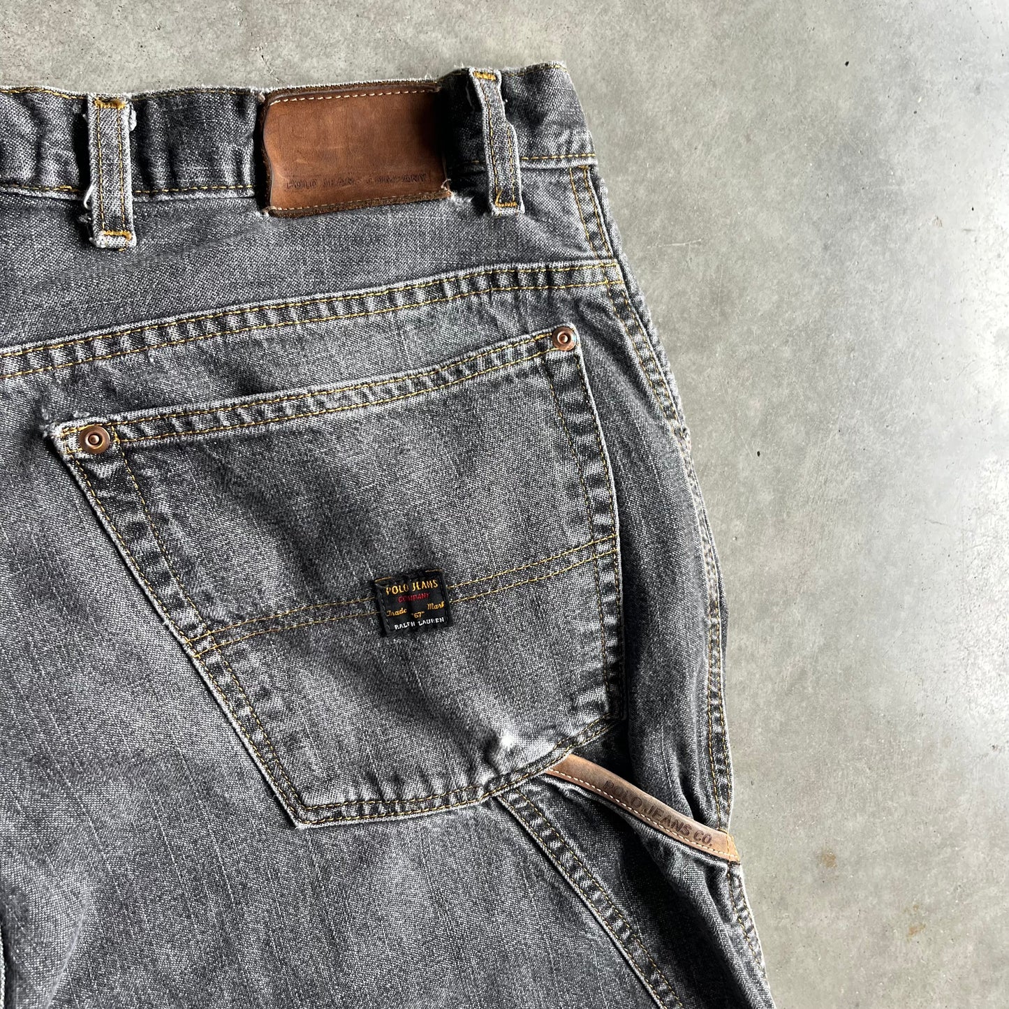 Polo Company Jeans Ralph Lauren Black Baggy Jeans