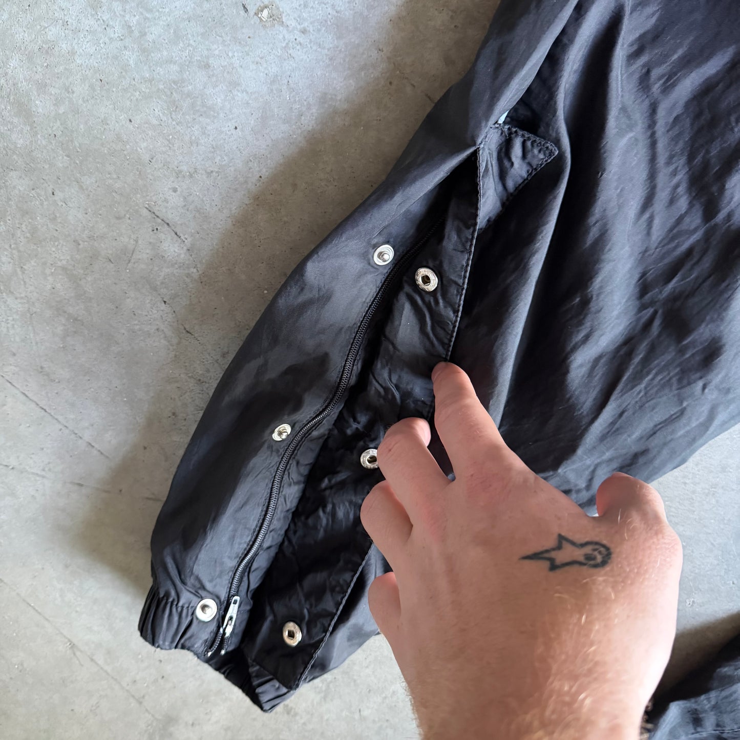 Vintage Nike Lined Black Nylon Track Pants