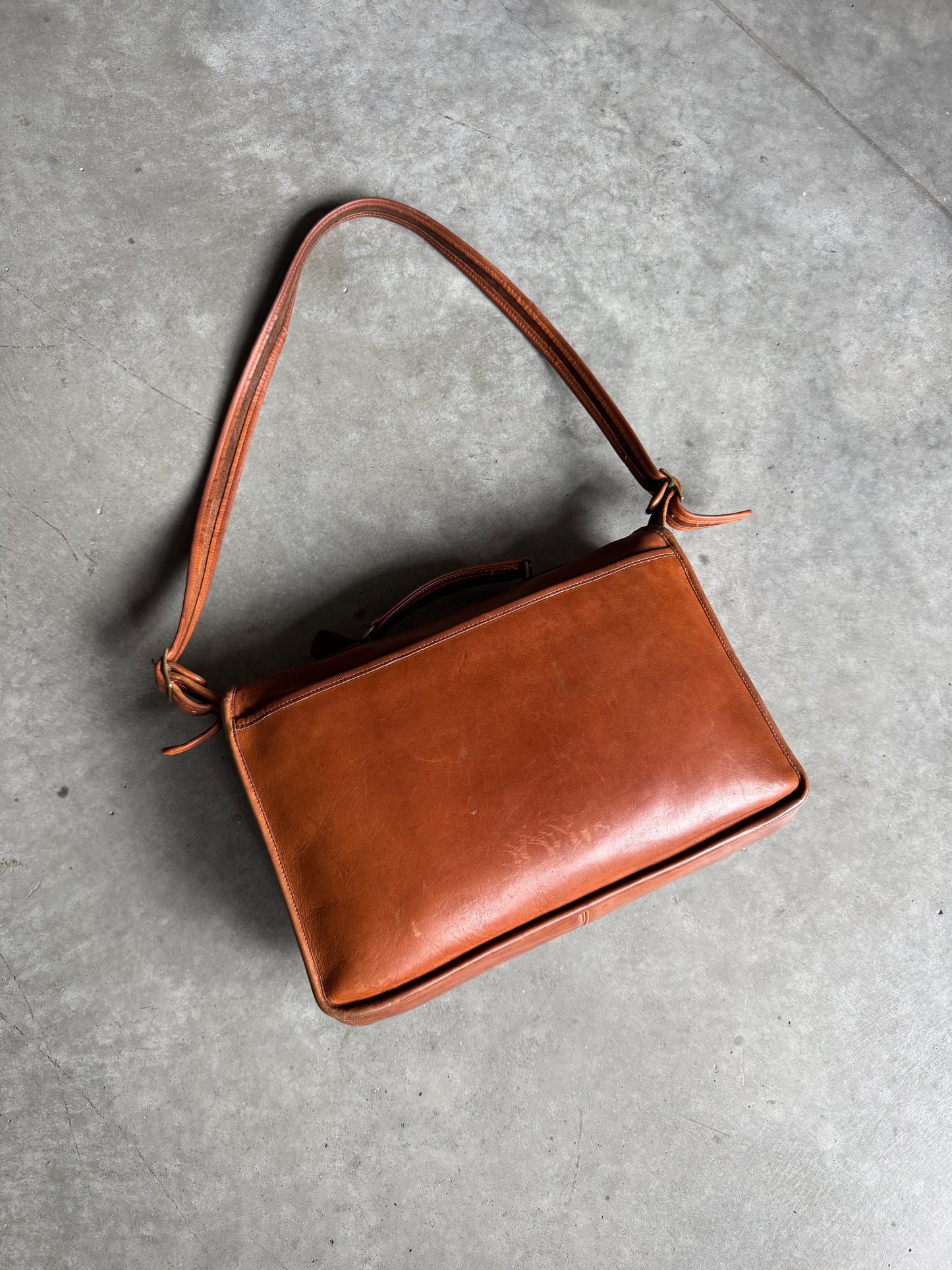 80s Coach Metropolitan Brief British Tan