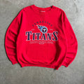 Vintage Tennessee Titans NFL Red Logo Sweatshirt