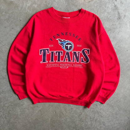 Vintage Tennessee Titans NFL Red Logo Sweatshirt