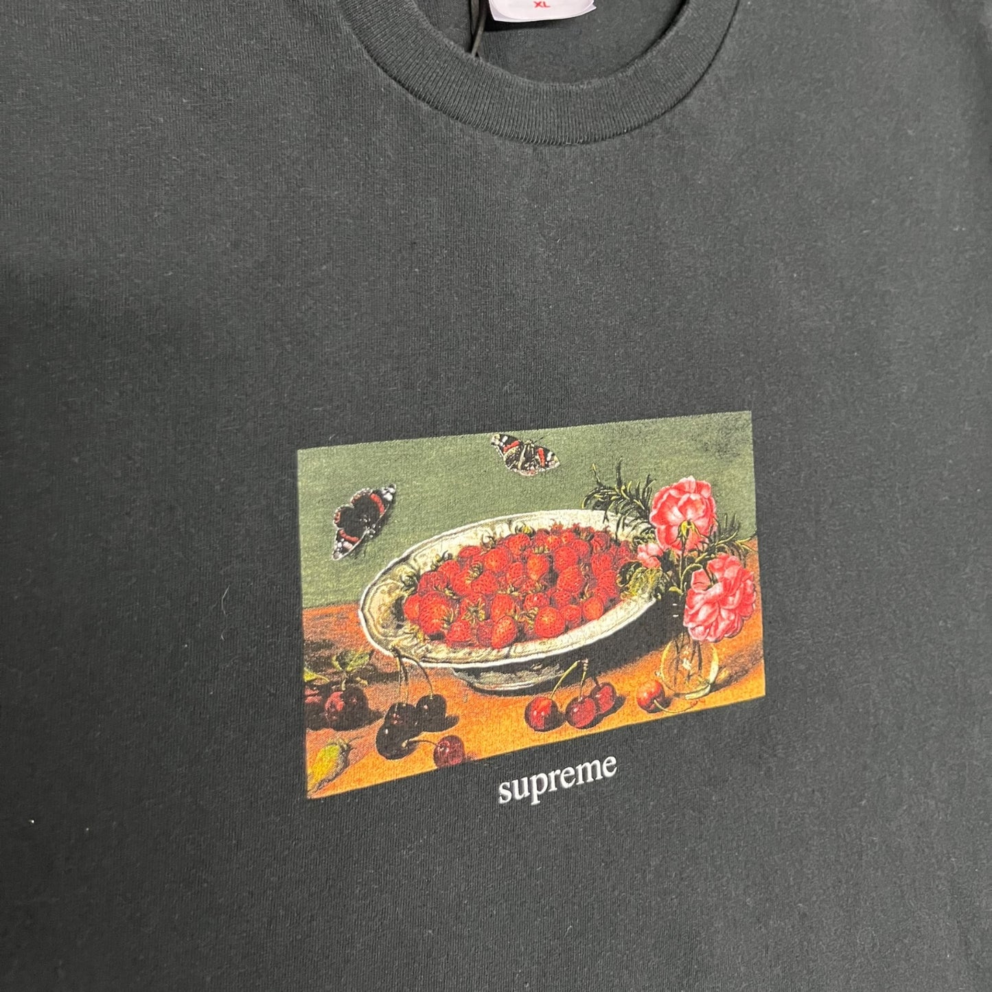 Supreme Strawberry Plated Rose Butterfly Tee