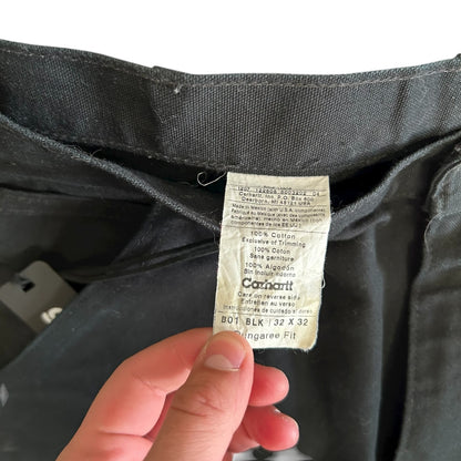 Carhartt ‘B01 BLK’ Dungaree Fit Double Knee Carpenters