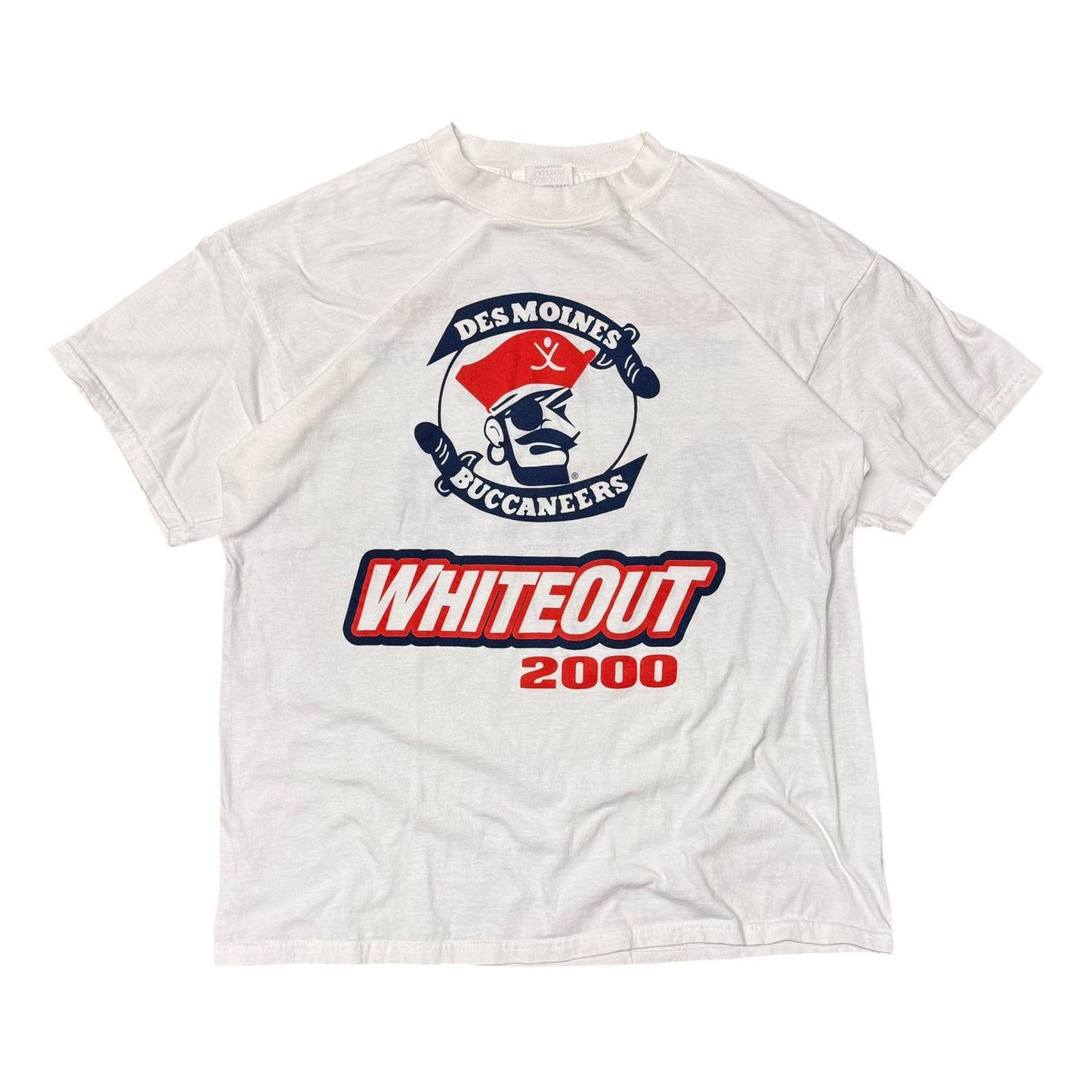Vintage Des Moines Buccaneers 2000 Whiteout Tee