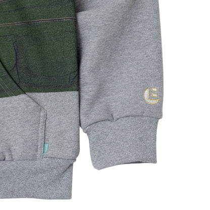 Brigade - Tromp-L'oeil Vest Zip Hoodie (Grey)