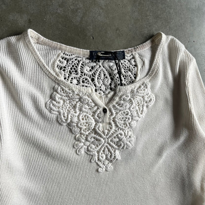 Women’s Y2K Faded Glory Lace Thermal