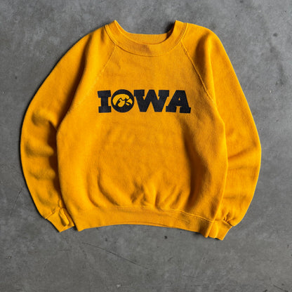 Vintage Women’s Iowa Spell-Out & Logo Raglan Sweatshirt