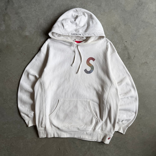 Supreme SS21 Swarovski ‘S’ Logo Hoodie White
