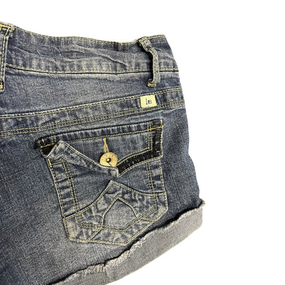 Y2K Womens LEI Ashley Lowrise Mini Denim Shorts